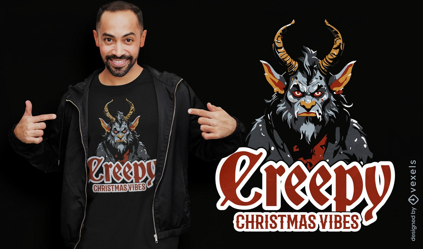 Creepy Christmas vibes t-shirt design