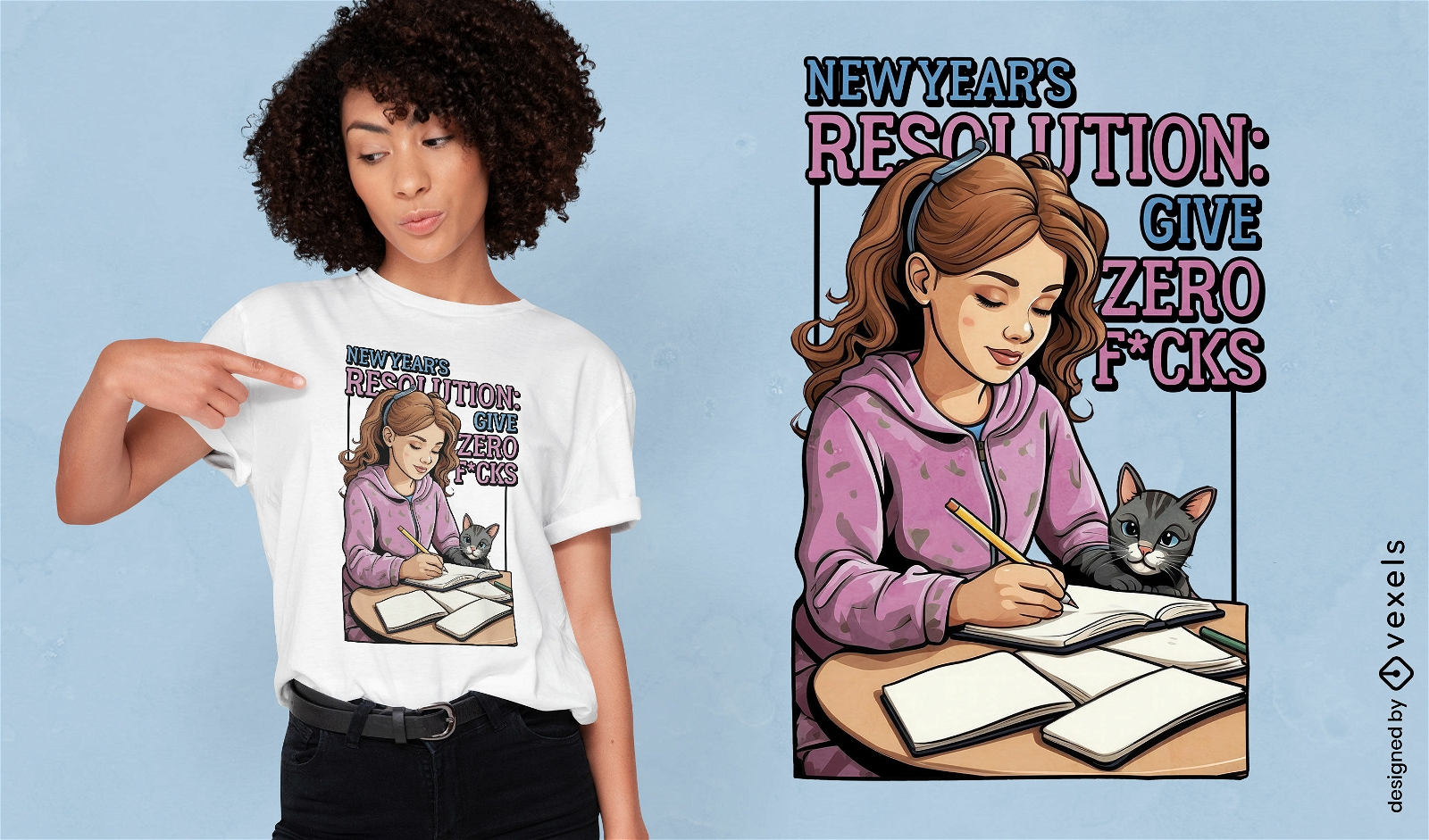 New year's resolution t-shirt design