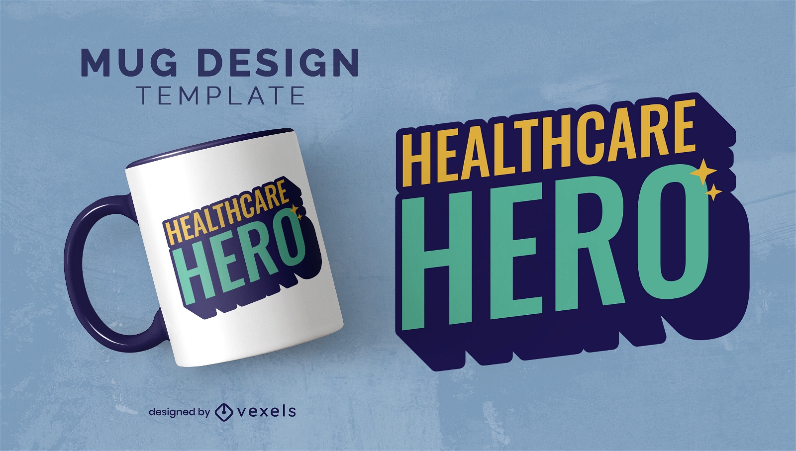 Design einer Heldentasse im Gesundheitswesen