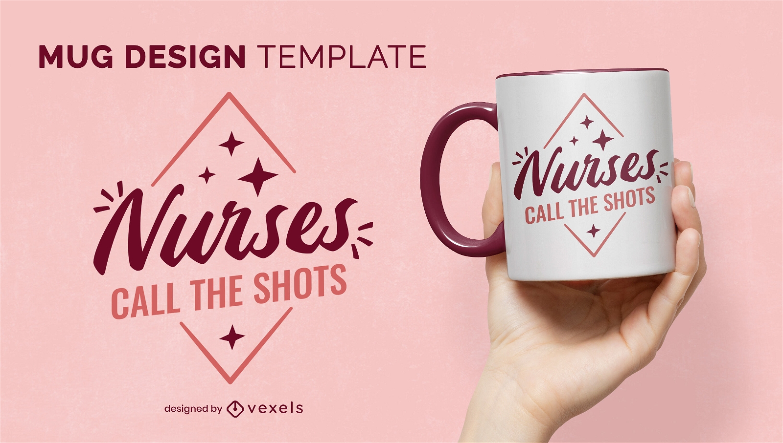 Las enfermeras toman las decisiones diseño de taza