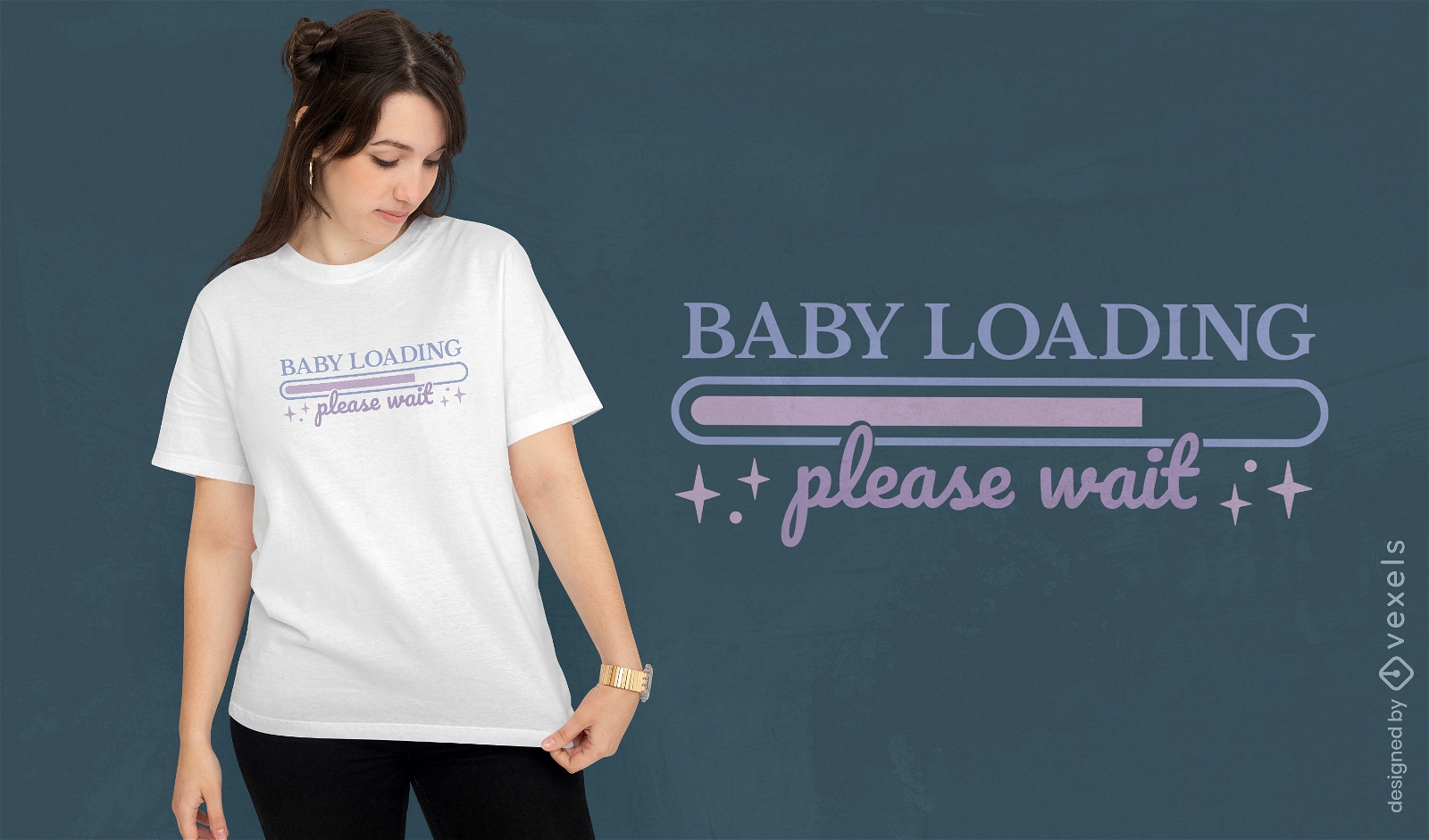 Diseño de camiseta de humor de maternidad.