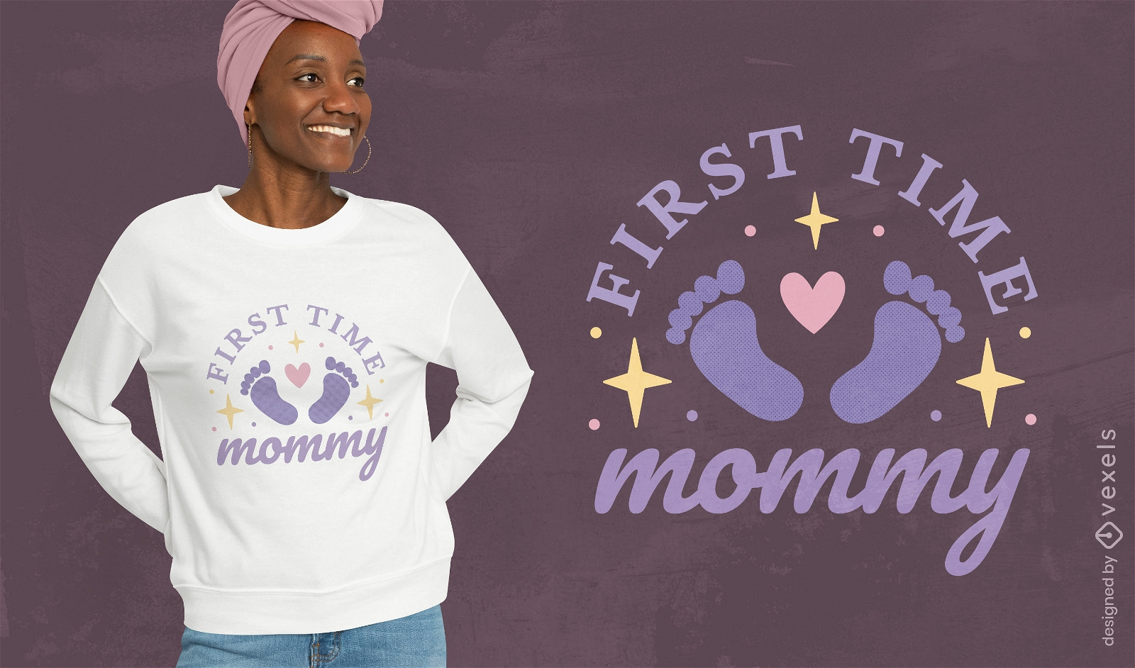 T-Shirt-Design zur Feier der neuen Mutter