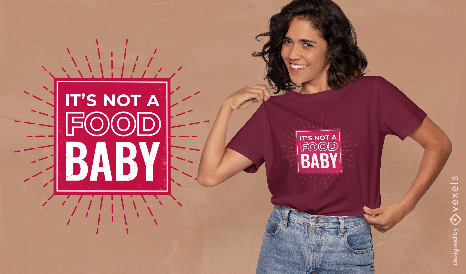 Skurriles T-Shirt-Design mit Schwangerschaftsankündigung