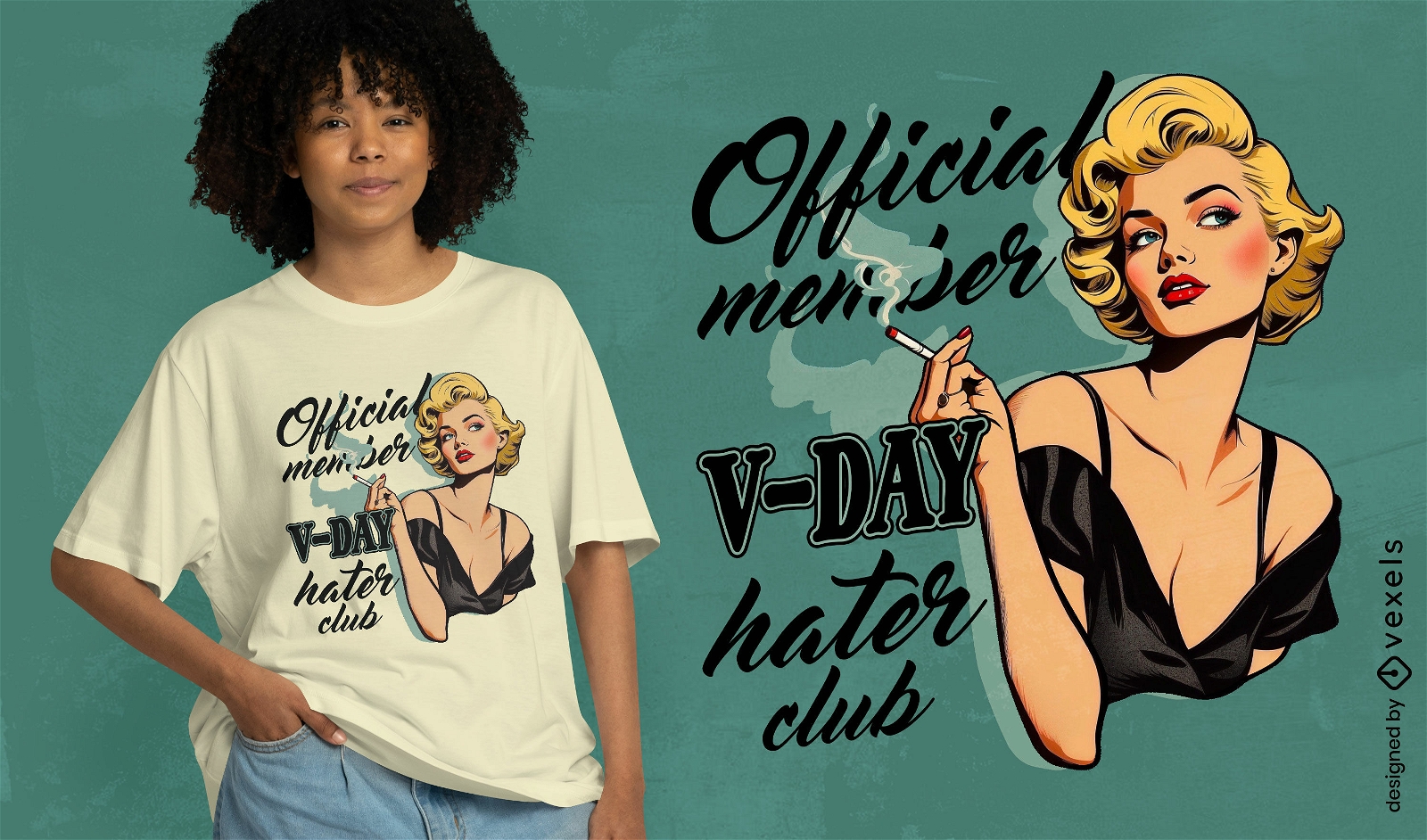 Valentine's Day hater t-shirt design
