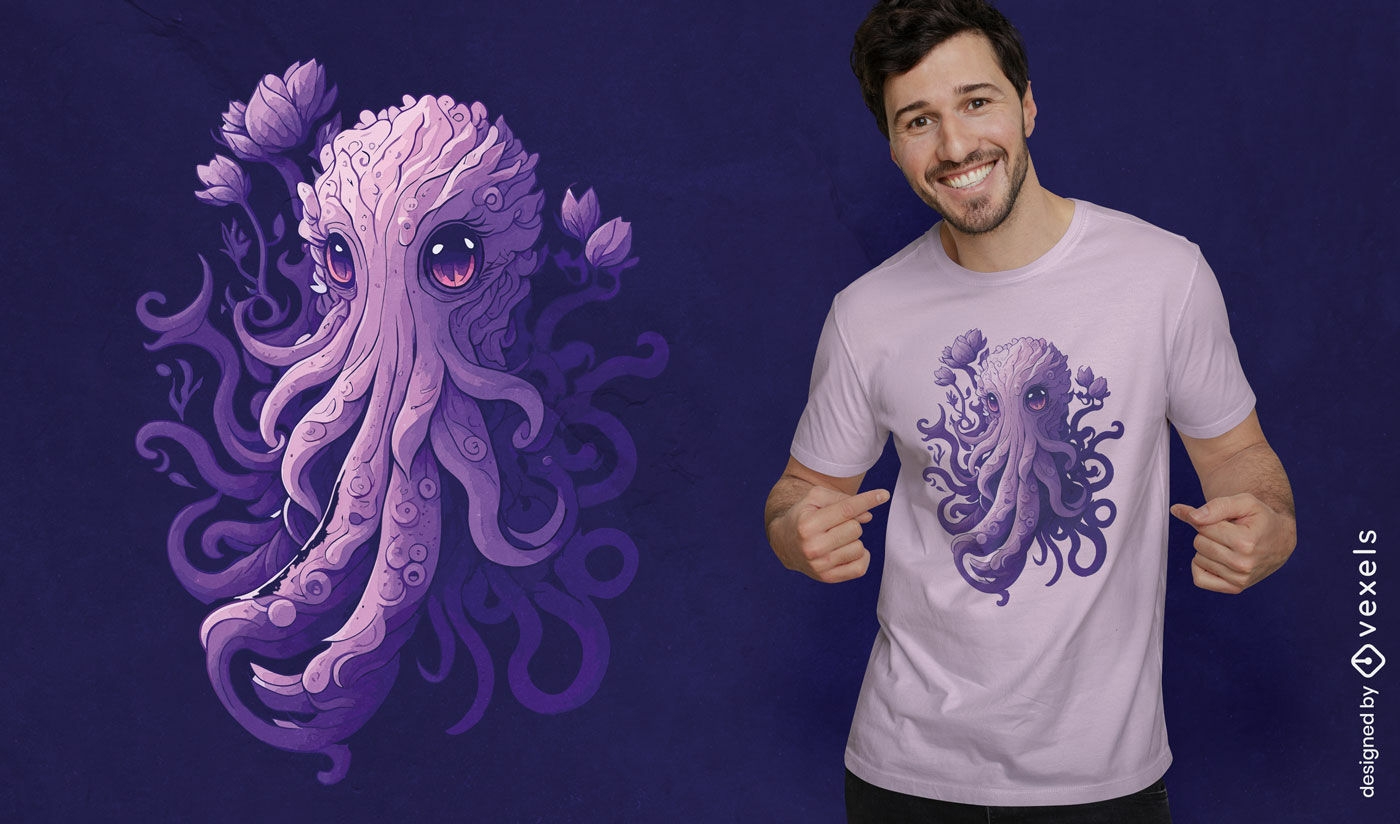 Mystisches Oktopus-T-Shirt-Design