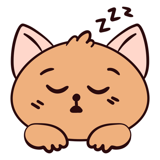 Estampa encantadora de desenho animado de um animal sonolento para camiseta Desenho PNG