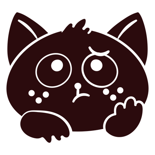 Estampa adorável de animal com carinha triste e olhos grandes para roupas. Desenho PNG