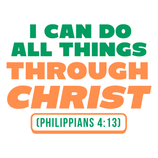 Inspiring scripture quote design PNG Design
