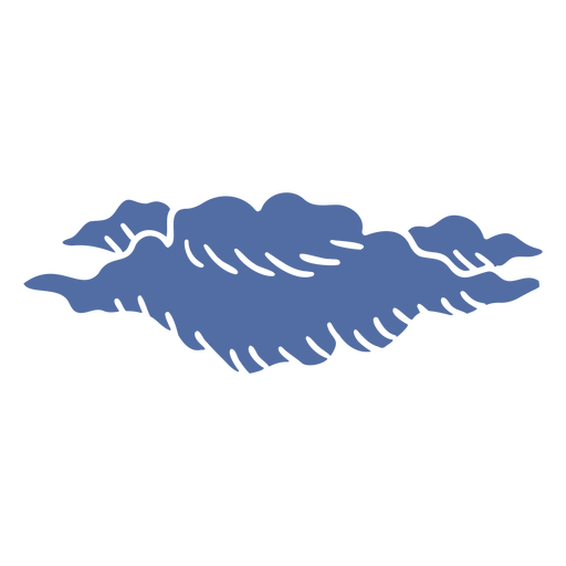 Diseño de nube minimalista y elegante Diseño PNG