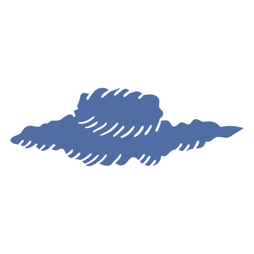 Diseño de camiseta con ilustración artística de forma de onda azul Diseño PNG