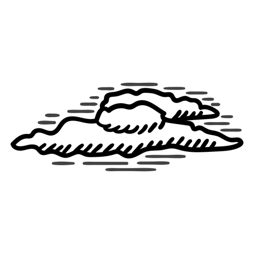 Ilustración de diseño de nube abstracta minimalista Diseño PNG