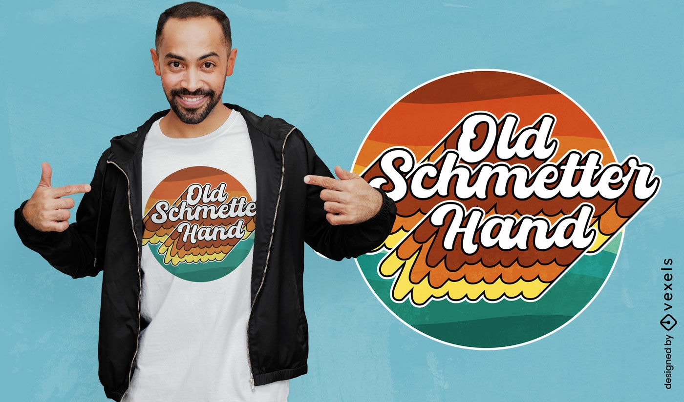 Design antigo de camiseta Schmetterhand