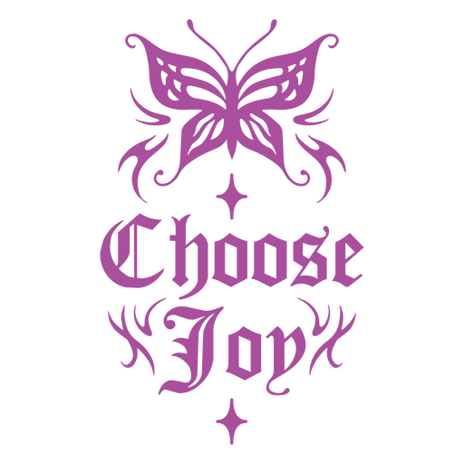 Joyful butterfly and inspirational quote design t-shirt design PNG Design