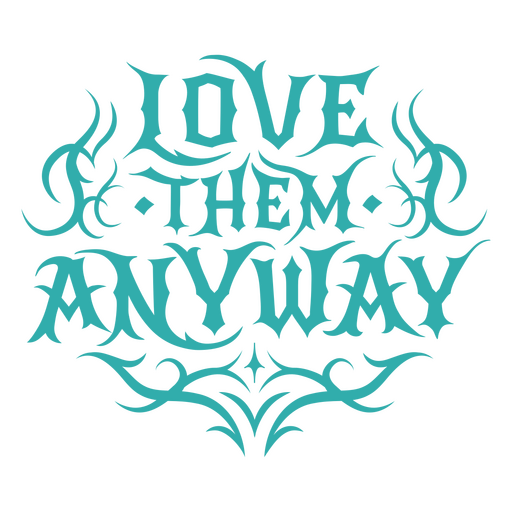 Design com frase de amor em negrito e elementos florais. Desenho PNG