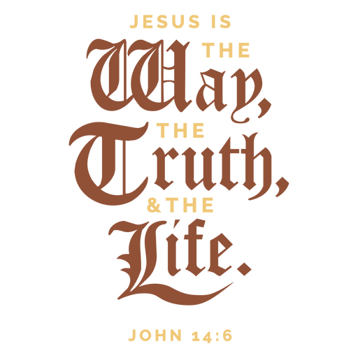 Inspirierendes Design mit biblischem Zitat und Jesus PNG-Design