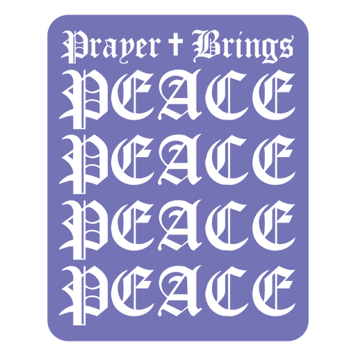 Diseño tipográfico innovador sobre la paz Diseño PNG