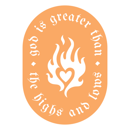 Design inspirador para camiseta com estampa de chamas e ilustração de coração Desenho PNG