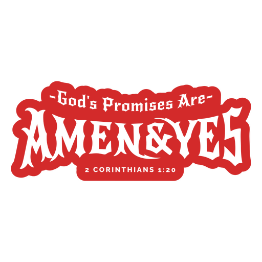 Inspirierendes Glaubensaufkleber-Design mit Gottes Versprechen PNG-Design