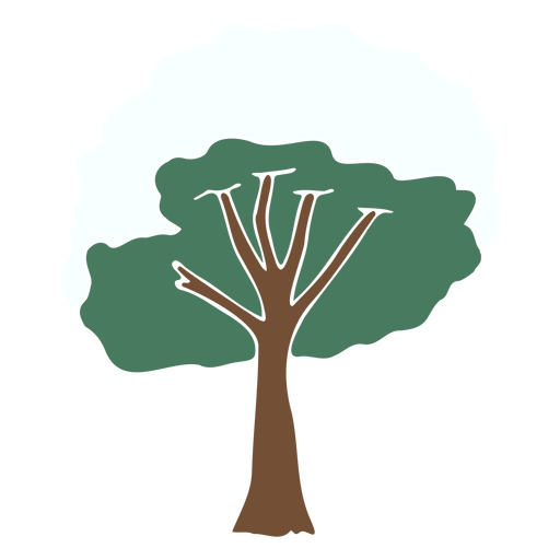 Stilisiertes Baumillustrationsdesign PNG-Design