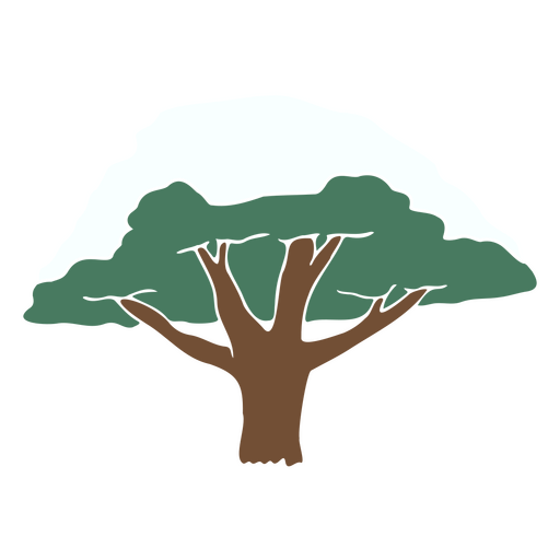 Edles Baumdesign mit Schneekappe PNG-Design