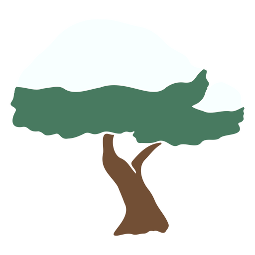 Diseño de ilustración de árbol abstracto para productos ecológicos. Diseño PNG