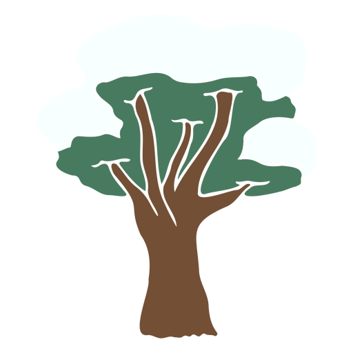 Stilisiertes Baumgrafikdesign PNG-Design