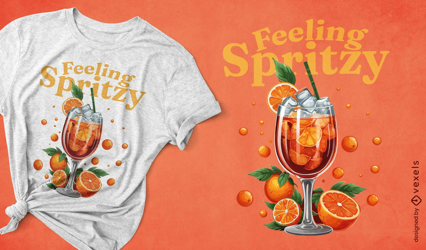 Refreshing spritz t-shirt design