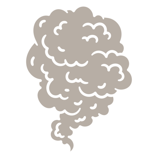 Whimsical smoke cloud illustration PNG Design