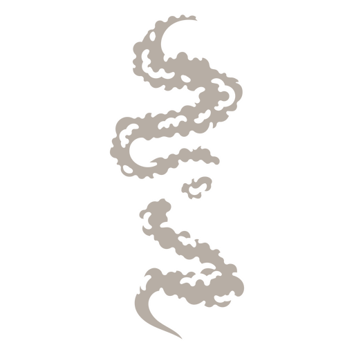 Design elegante de nuvens em espiral Desenho PNG