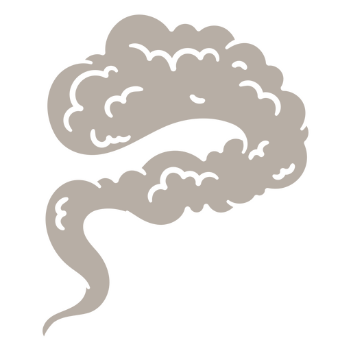 Ilustración de una nube de humo Diseño PNG