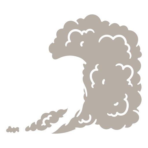 Wave with smoke coming out of it PNG Design