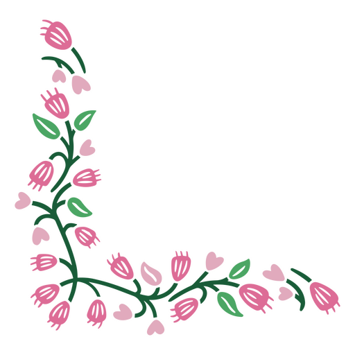 DUPLICADO Pink floral design PNG Design