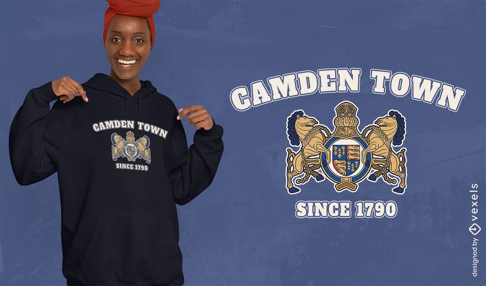 Design de camiseta da cidade de Camden