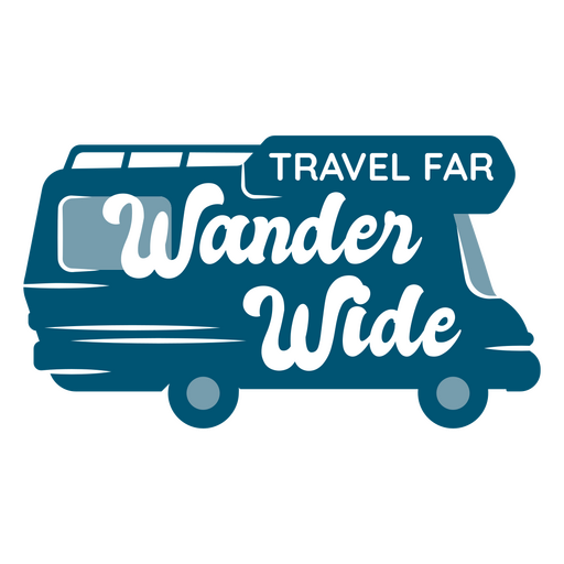 Design de cotação para viagem de van de aventura Desenho PNG