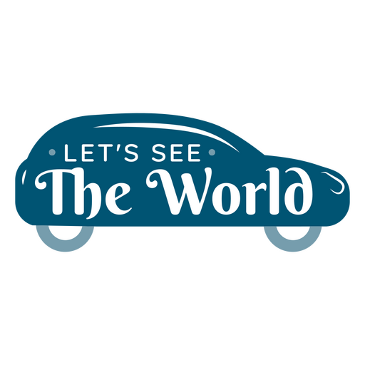 Let's see the world PNG Design