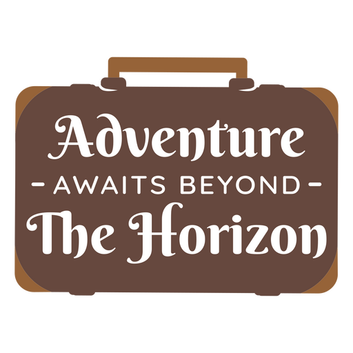 Adventure awaits beyond the horizon PNG Design