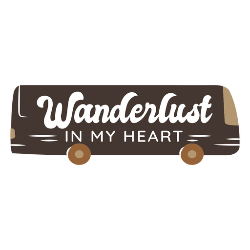Wanderlust in my heart PNG Design