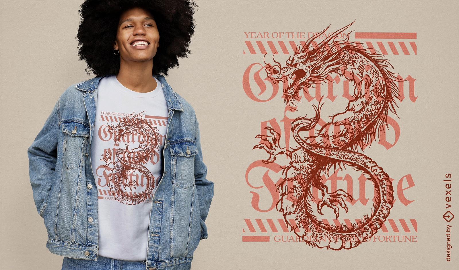 Guardian of good fortune t-shirt design
