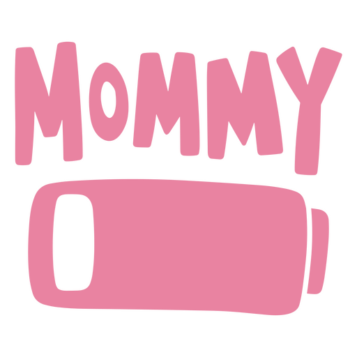 Diseño de batería de mamá juguetona Diseño PNG