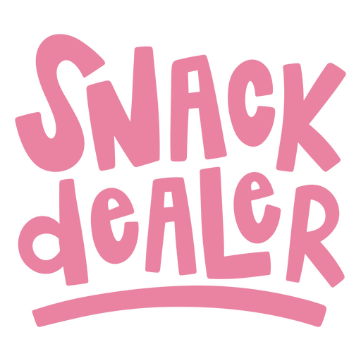 Snack dealer in pink PNG Design