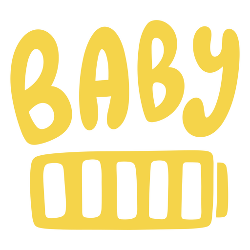 Verspieltes Batterie-Baby-Zitat-Design PNG-Design