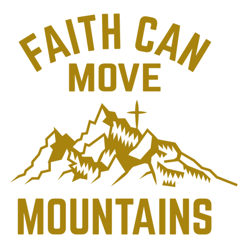 Diseño de cita inspiradora de montaña Diseño PNG