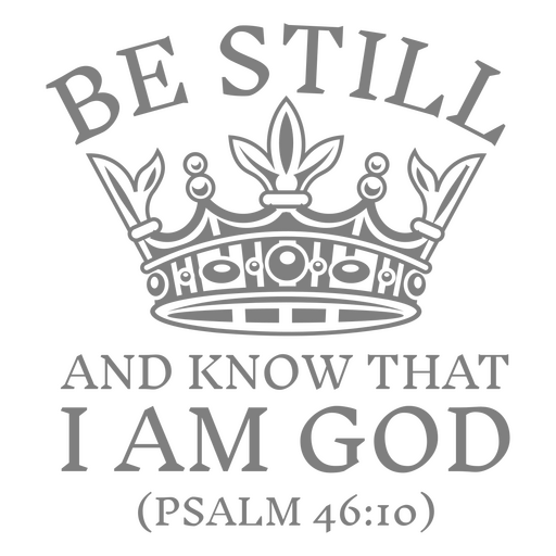 Spiritual crown quote design PNG Design