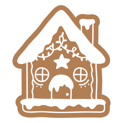 A casa de pão de gengibre está desenhada Desenho PNG