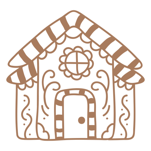 Casa de inverno de gengibre Desenho PNG