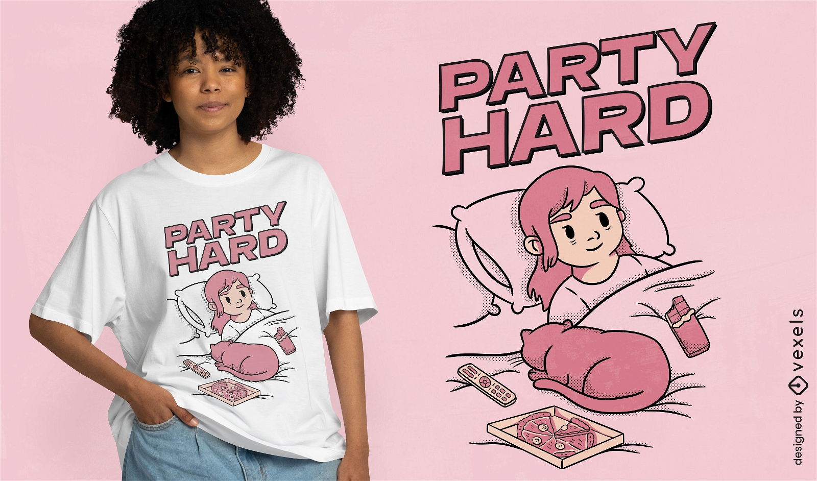 Design de camiseta para garotas de festa