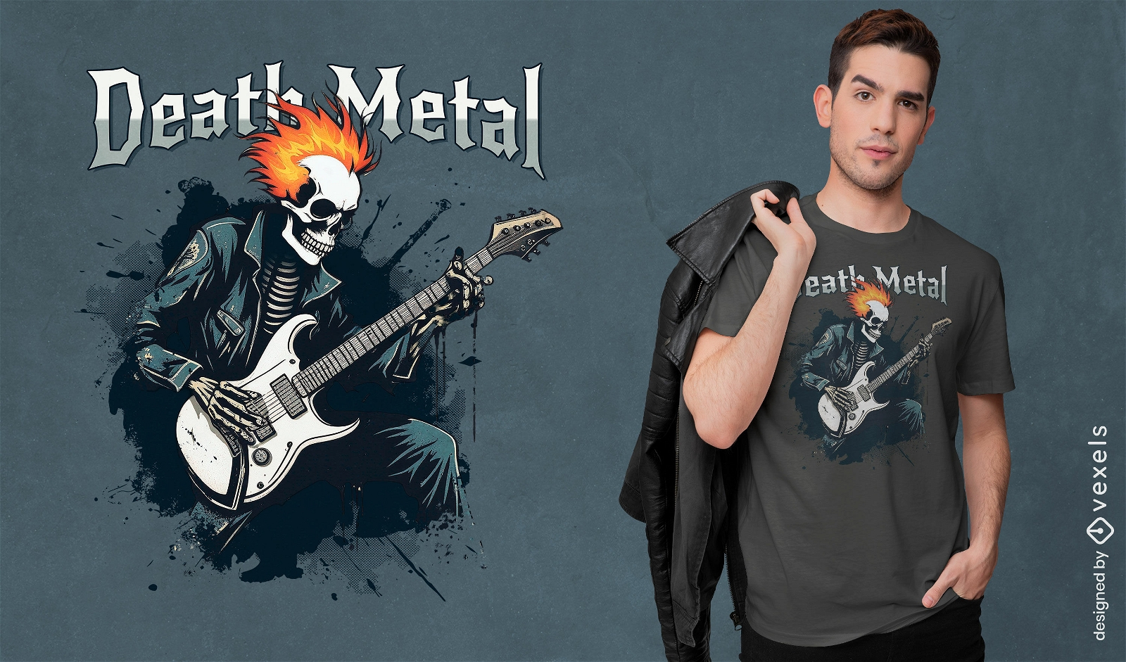 Death metal t-shirt design