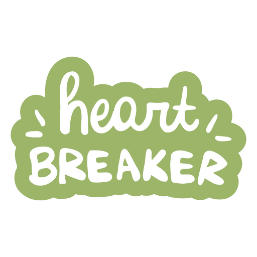 Heart breaker sticker PNG Design