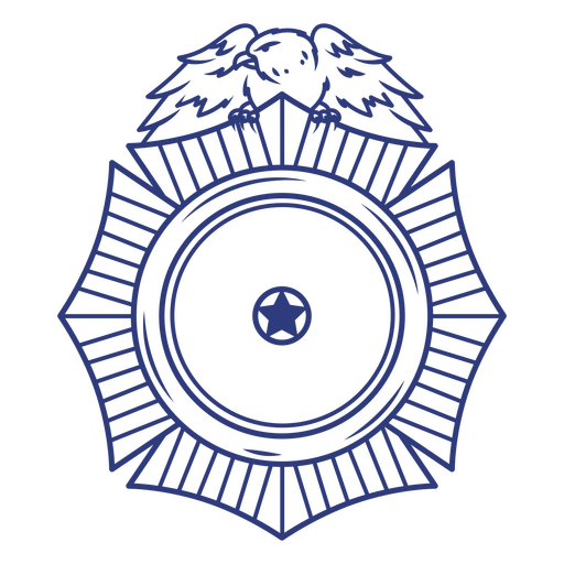 Diseño gráfico de escudo estilizado y águila. Diseño PNG