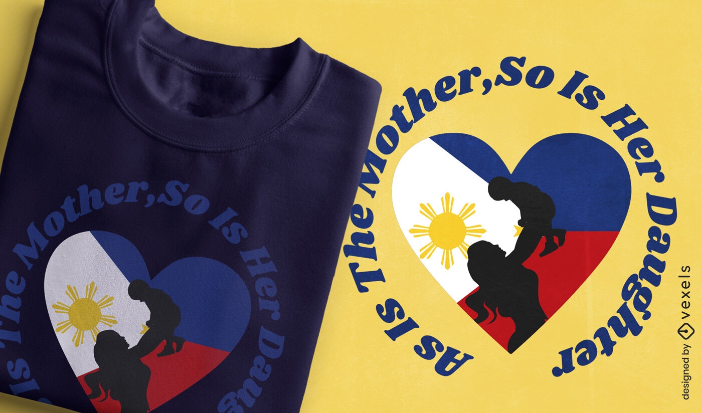Mother-daughter bond t-shirt design